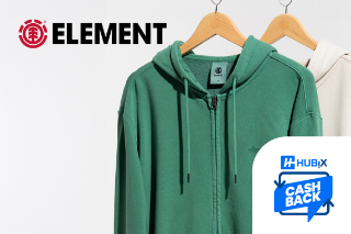 Cashback Hubix.it su Element Brand IT: stile skate, materiali sostenibili e risparmio online